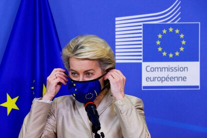 La presidenta de la Comision Europea, Ursula von der Leyen, en Bruselas el pasado 13 de julio.