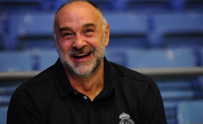 Pablo Laso, en el pabellón de la Ciudad Deportiva de Valdebebas.