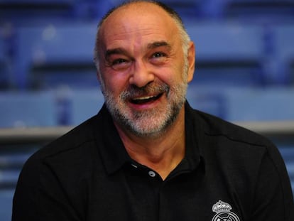 Pablo Laso, en el pabellón de la Ciudad Deportiva de Valdebebas.