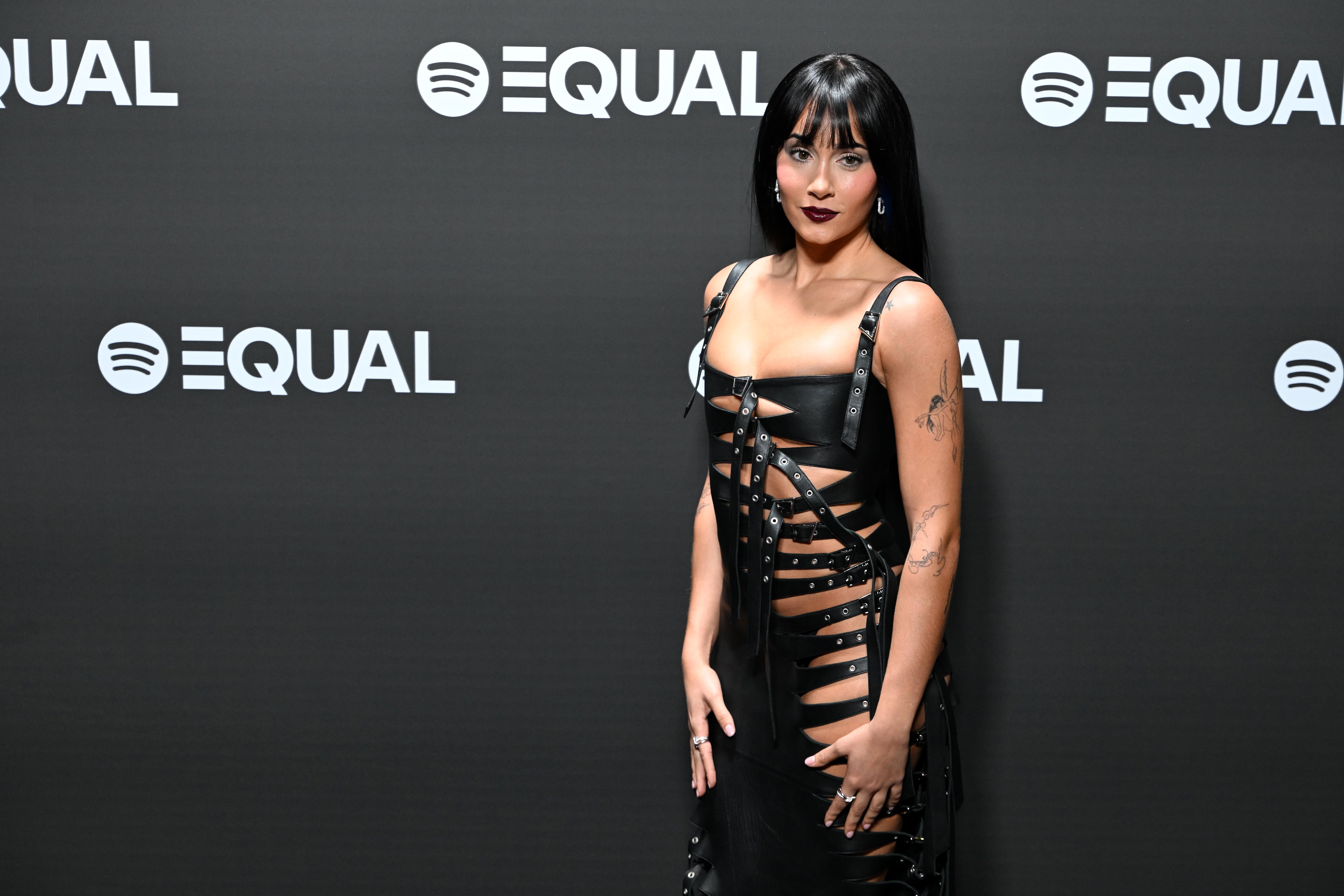 Aitana asiste a la gala benéfica que celebró Spotify para recaudar fondos a favor de las mujeres en la música en diciembre de 2024 en Madrid.