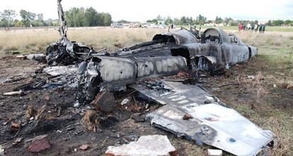 Imagen del avi&oacute;n siniestrado. 