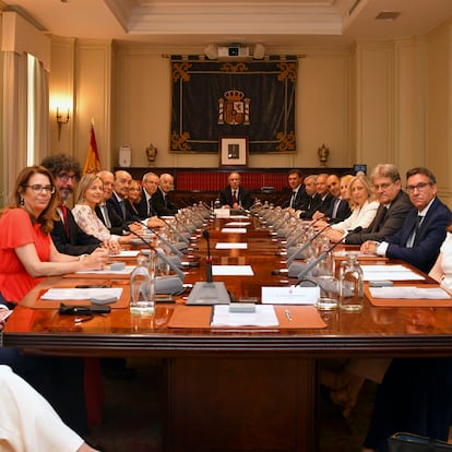 El pleno del Consejo General del Poder Judicial, en su primera reunión.