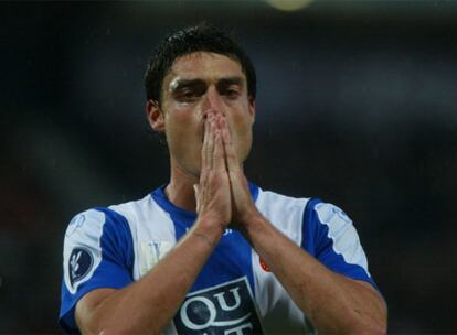 Riera, durante un partido con el Espanyol.