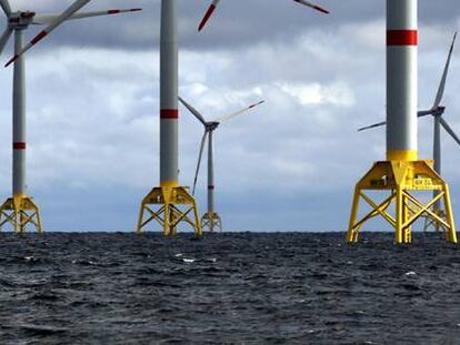 Aerogeneradores marinos de Iberdrola en el Mar Báltico.