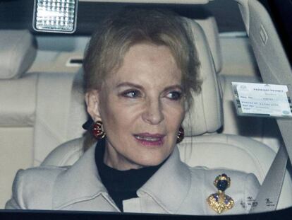 La princesa de Kent llegando al almuerzo de Navidad de la Reina en el palacio de Buckingham el pasado d&iacute;a 20. MARK CUTHBERT GETTY