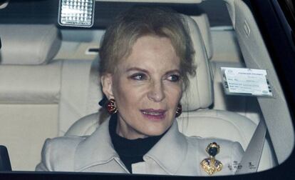 La princesa de Kent llegando al almuerzo de Navidad de la Reina en el palacio de Buckingham el pasado día 20. MARK CUTHBERT GETTY