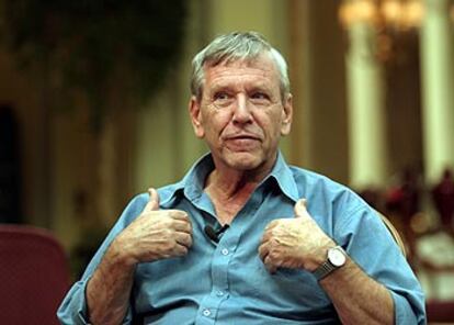 El escritor israelí Amos Oz, ayer en Madrid.