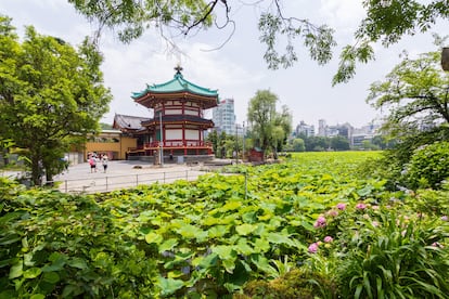 El templo Benten-do en el distrito Ueno.