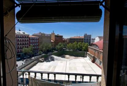 Solar donde se levantaba el polideportivo de La Cebada.