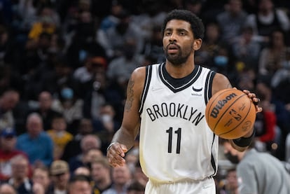 Kyrie Irving durante un partido de los Brooklyn Nets contra los Indiana Pacers.