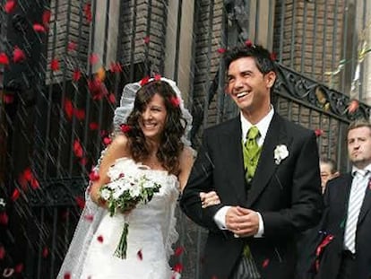 David Civera y Ana María Benedí, el día de su boda.