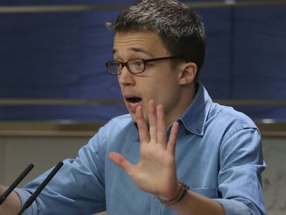 Podemos spokesman Íñigo Errejon.