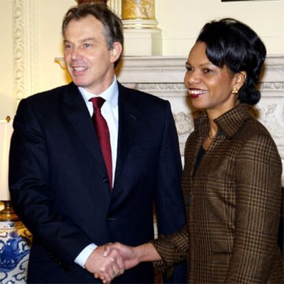 Condolezza Rice, hoy con Tony Blair.