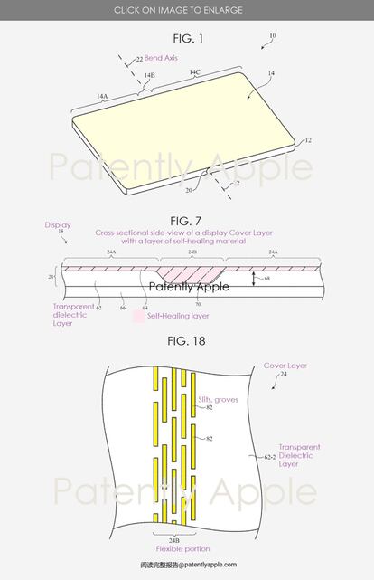 Patente iPhone plegable