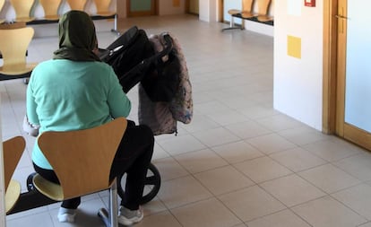 Sala de espera de la consulta de pediatría del centro de salud Aranda Norte.
 