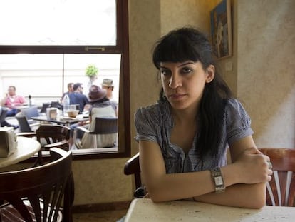 La 'bloguera tunecina' Lina Ben Mehnni, durante una visita a Málaga.