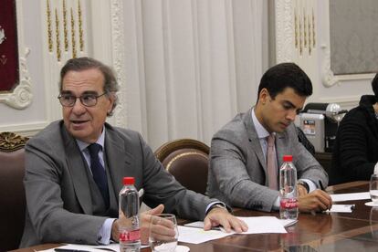 José María Alonso durante el desayuno informativo de esta mañana en el ICAM