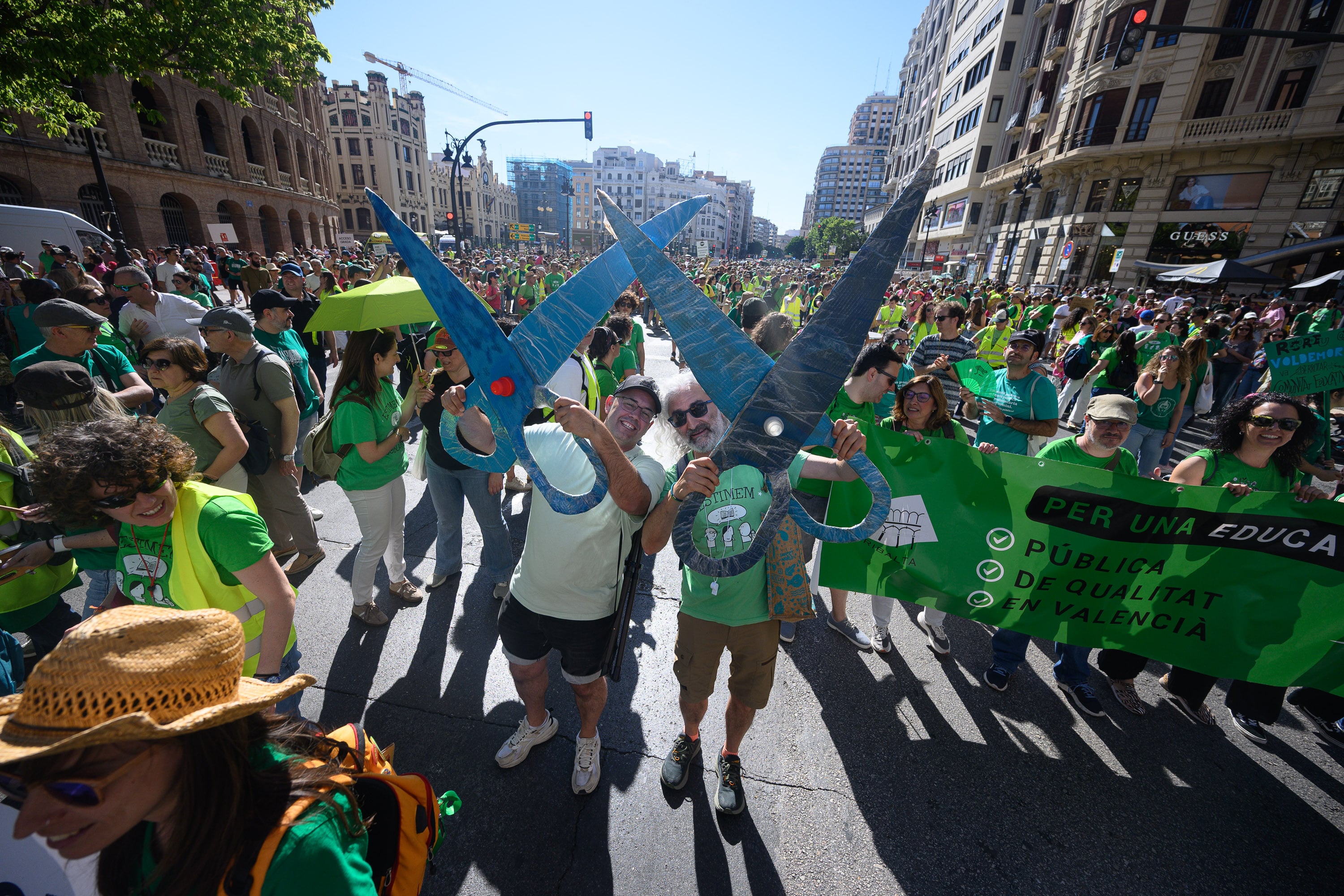 Manifestación por la educacicón en Valencia, a 23 de mayo de 2026.