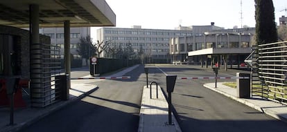 Entrada de la sede central del Centro Nacional de Inteligencia.