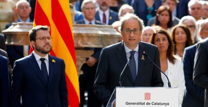 Quim Torra, presidente de la Generalitat de Cataluña