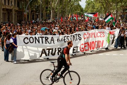 Protestas pro palestina Barcelona