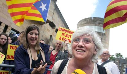 Clara Ponsati, este miércoles en Edimburgo.