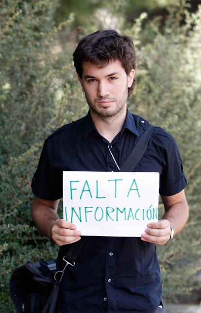 Pedro Campuzano, 23 a?os y de Palencia, est estudiando un mster en Biotica en la Universidad Ray Juan Carlos de Madrid.