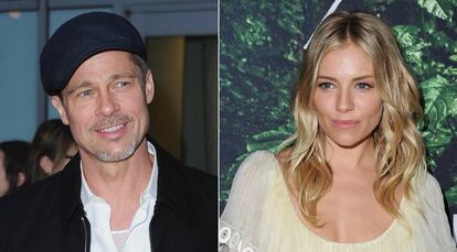 Los actores Brad Pitt y Sienna Miller, en el estreno de 'The Lost City Of Z'.