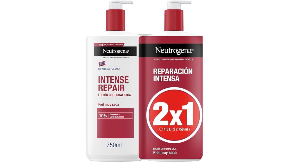 Loción corporal CICA de Neutrógena.