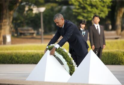 El presidente de EEUU, Barack Obama, dijo en Hiroshima que el "mundo cambió" con la bomba nuclear lanzada sobre esta ciudad durante la II Guerra Mundial, ya que se demostró que el hombre "tenía los medios para destruirse a sí mismo".