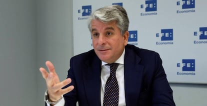 El presidente de Accenture España, Juan Pedro Moreno, durante la entrevista con Efe.