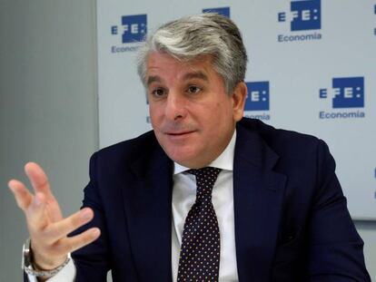 El presidente de Accenture España, Juan Pedro Moreno, durante la entrevista con Efe.