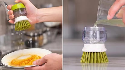 El mejor cepillo para fregar los platos de Amazon, un cepillo de cocina perfecto para que la limpieza sea más rápida y cómoda.