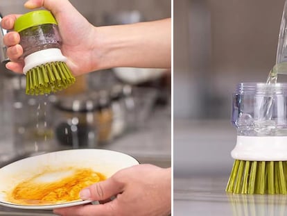 El mejor cepillo para fregar los platos de Amazon, un cepillo de cocina perfecto para que la limpieza sea más rápida y cómoda.