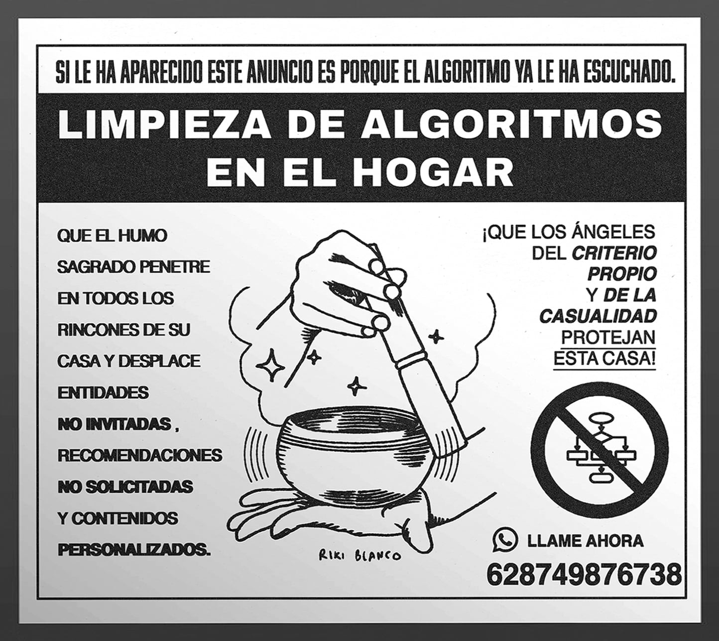 Riki Blanco: algoritmos