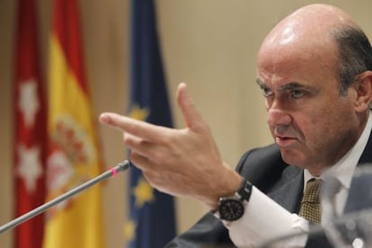 Economy Minister Luis de Guindos.