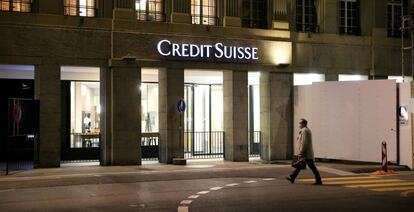 Oficina de Credit Suisse en Berna, Suiza.