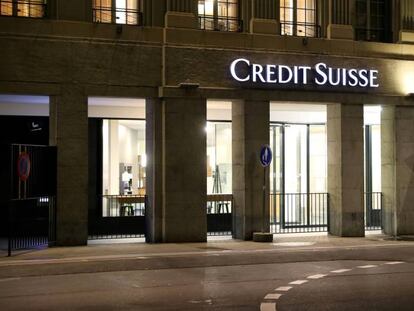 Oficina de Credit Suisse en Berna, Suiza.