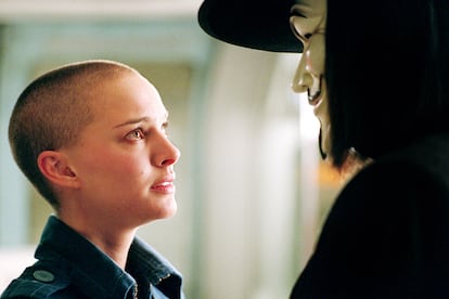 Natalie Portman, em 'V de Vingança'.
