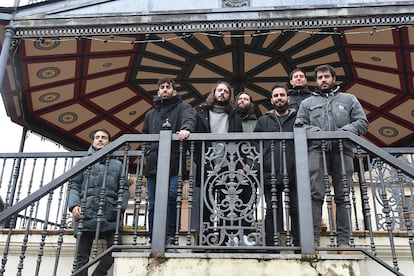 Los miembros de La M.O.D.A. en Pradoluengo (Burgos), el pasado 10 de diciembre.