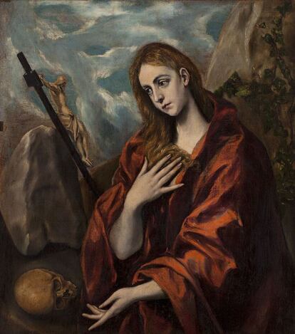 'Magdalena penitente', obra de El Greco que puede verse en el Cau Ferrat de Sitges.