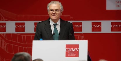 El presidente de la Comisión Nacional del Mercado de Valores (CNMV), Sebastián Albella.