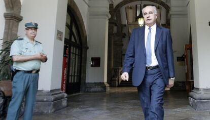 Rafael Blasco sale del TSJCV tras conocer la propuesta de medidas cautelares por parte de fiscalía.