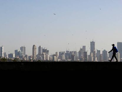 Horizonte del distrito financiero de Bombay. 