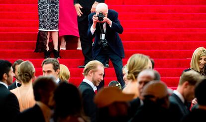 Este domingo, por primera vez en cuarenta años The New York Times publicaba su edición dominical sin ninguna fotografía suya. En la foto, durante la gala MET 2014.