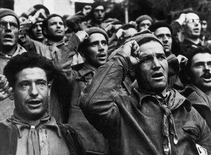 Fotografía titulada 'España, 1936', tomada por el fotógrafo Robert Capa.