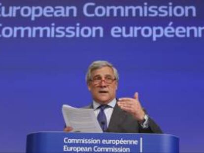 El comisario europeo de Industria, Antonio Tajani. EFE/Archivo