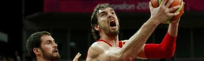 Pau Gasol, en la final olímpica contra EE UU, el 12 agosto de 2012.