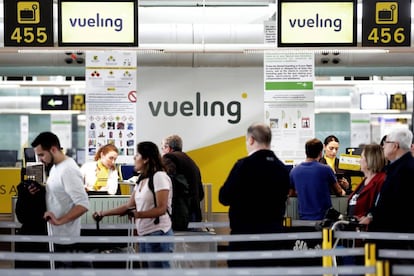 Mostradors de facturació de Vueling.