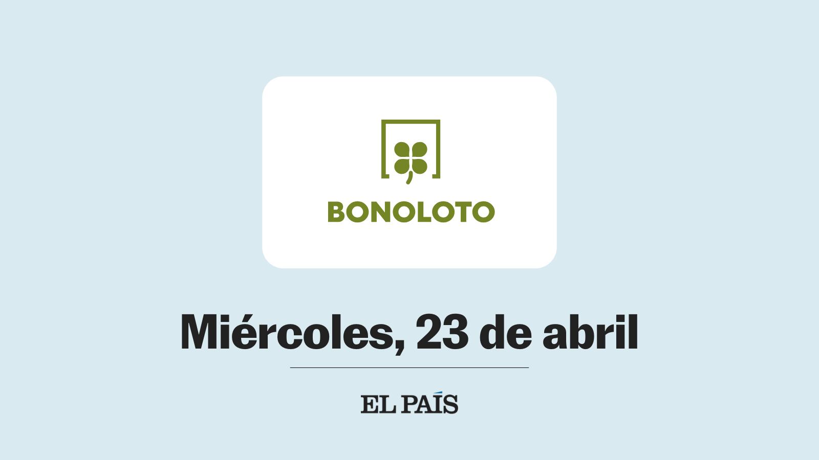Bonoloto: comprobar sorteo del miércoles 23 de abril